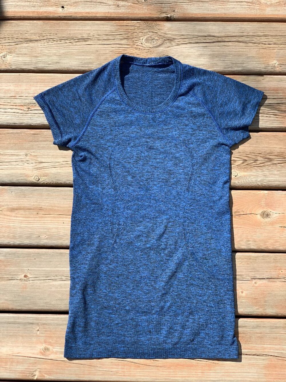 Lululemon Shirt Women’s 6 Blue Swiftly Tech Short Sleeve Run Workout Gym Active